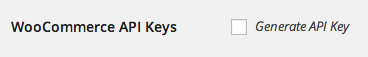 woo generate key